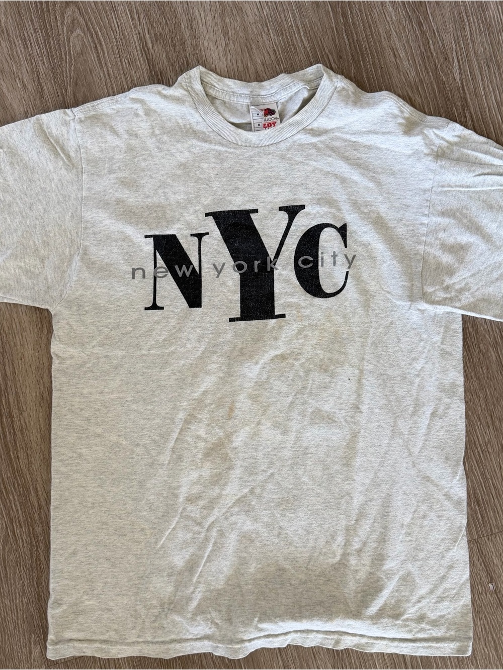 NYC Graphic gray t-shirt cotton Sz M